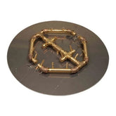 Octagonal Brass Burner/Circular Plate - CFBO180